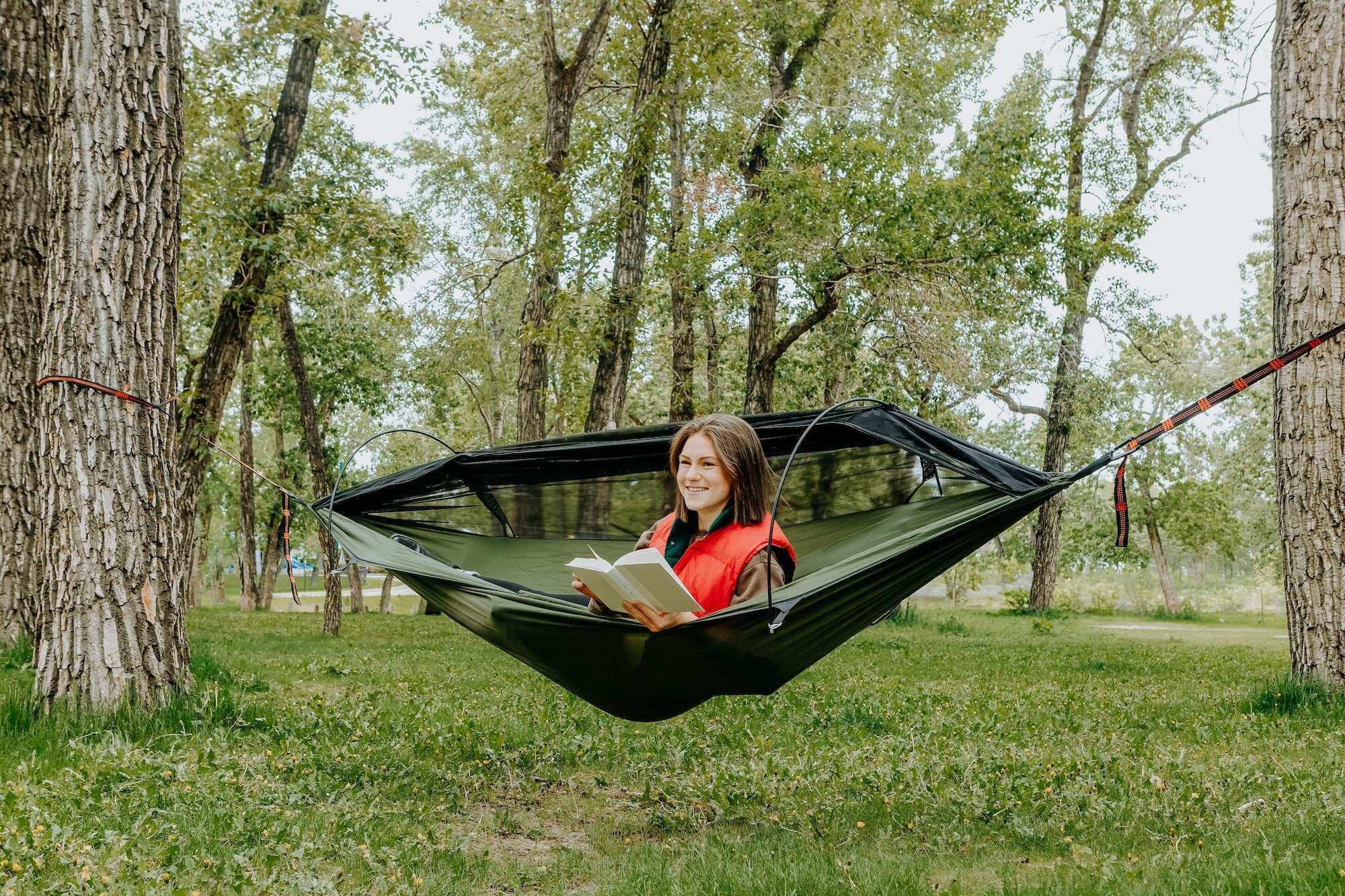 Ultralight Backpacking and Camping Hammock with Mosquito Net - Image 4
