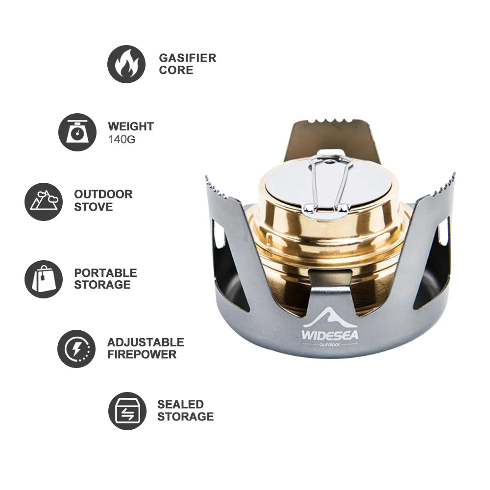 High-Quality Portable Alcohol Stove Grey - Image 4