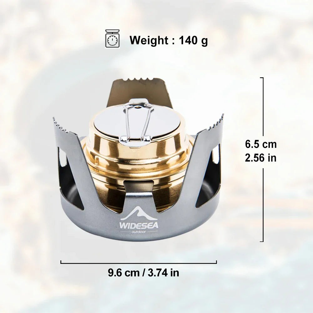 High-Quality Portable Alcohol Stove Grey - Image 2