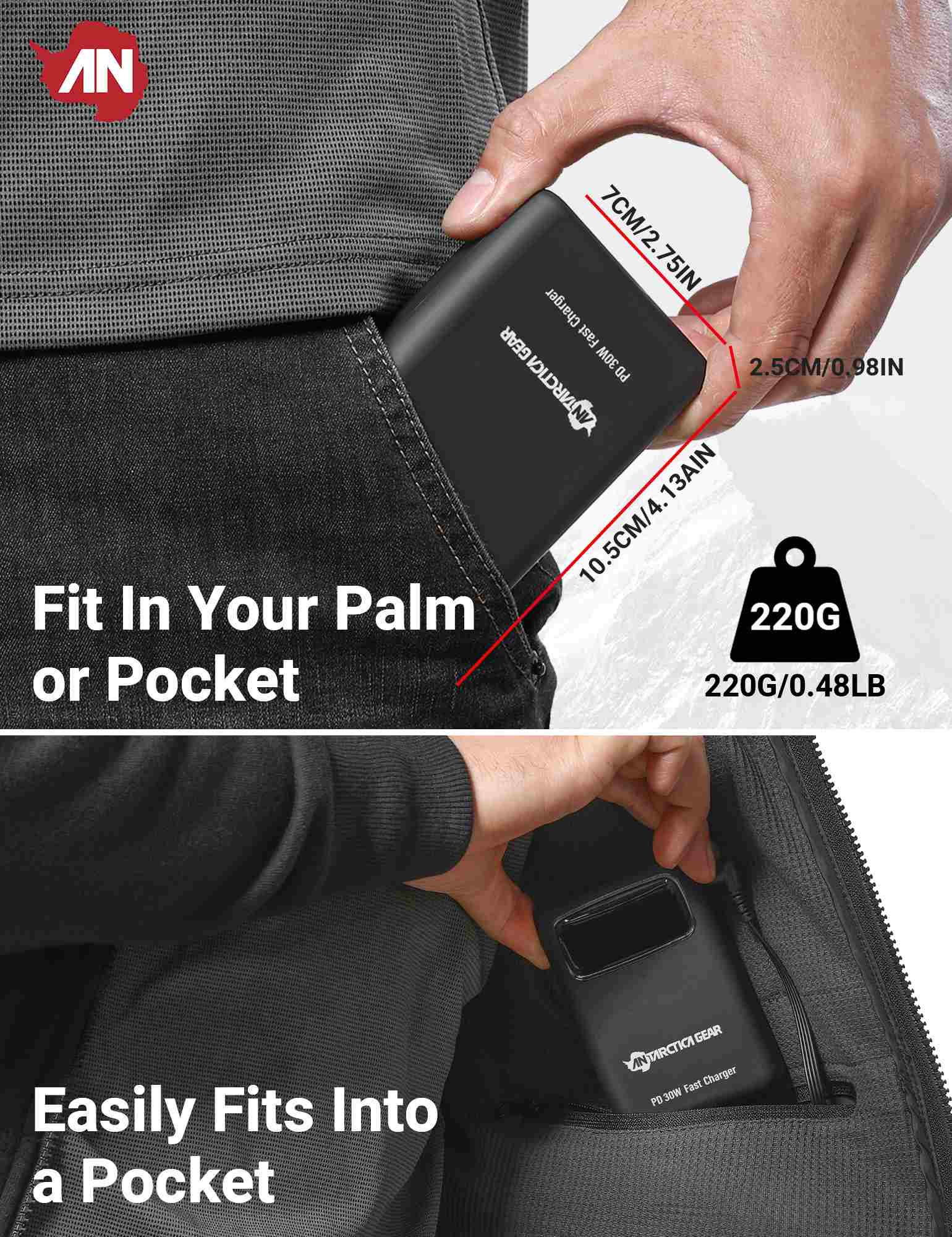 ANTARCTICA GEAR 15000mAh 12V Portable Battery, PD 30W and QC 4.0 Fast Charger Battery - Image 4