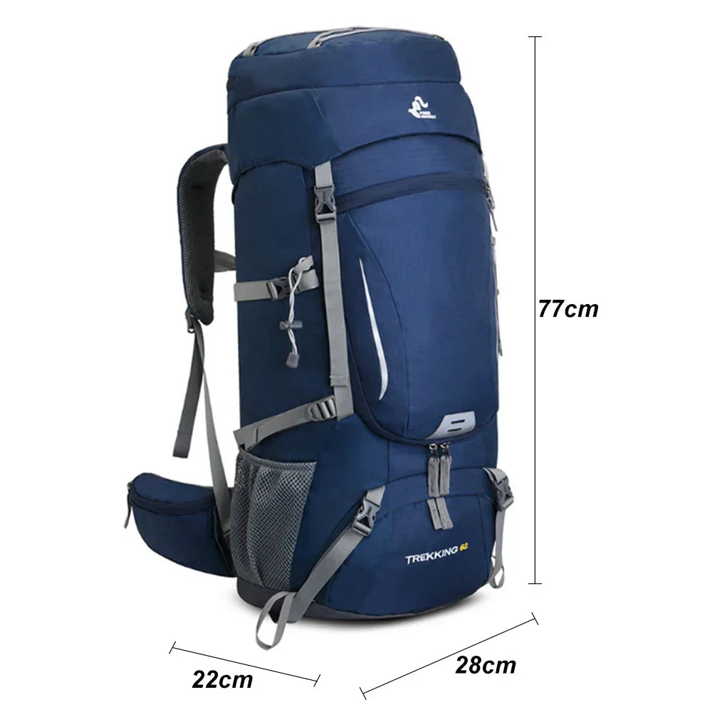Large Hiking Mountaineering 60L Backpack - Image 2
