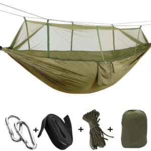 2 Person Camping & Garden Hammock with Integrated Mosquito Net