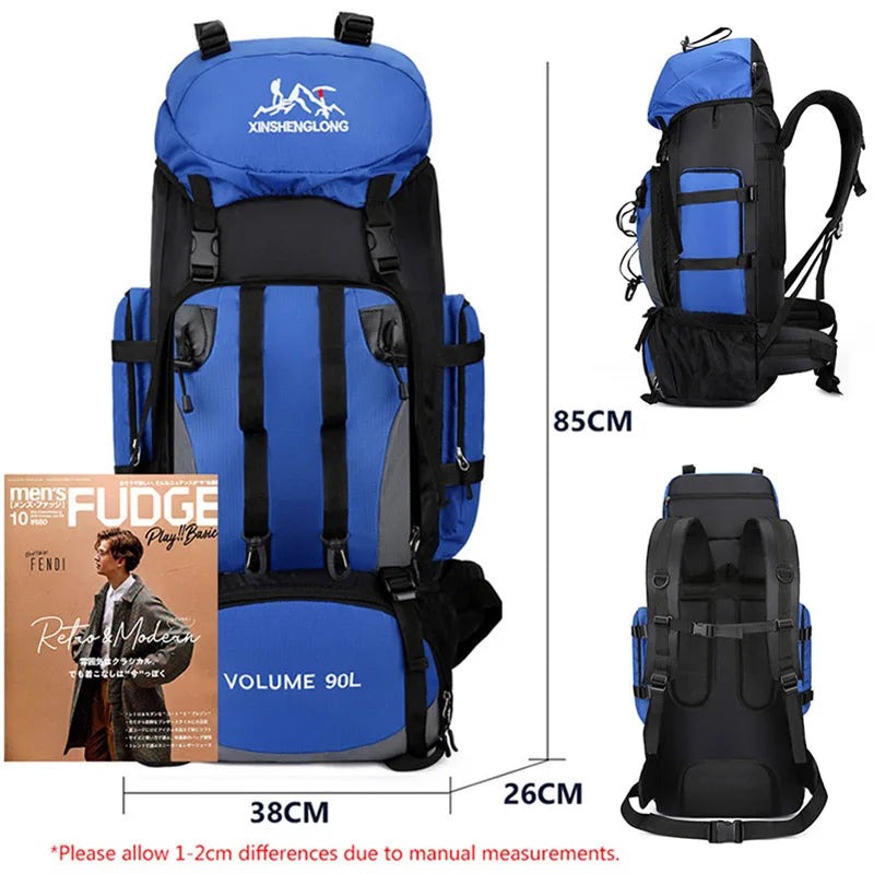 1.2kg Lightweight 90L Expedition Backpack for Multi-Day Hikes - Image 2